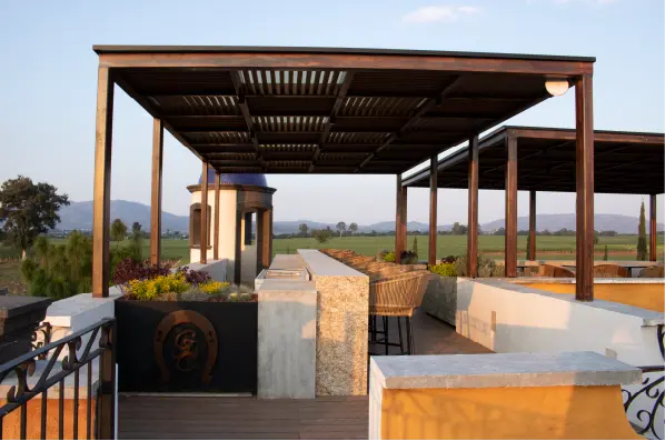 Vista del espacio Rooftop en la Hacienda San Gisel